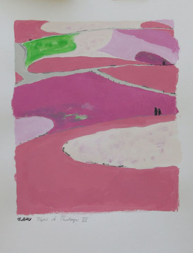 Tapis de printemps VI - 30 x 40 - gouache